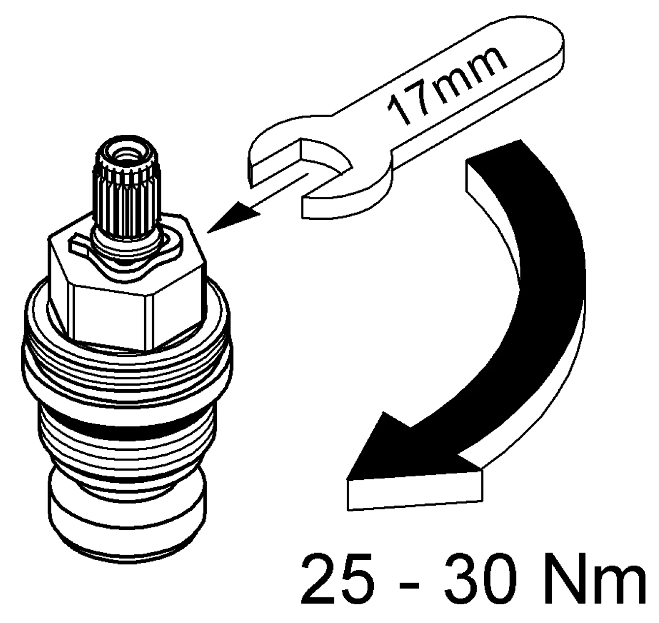 Grohe 07146 000 Кран-букса 1/2" (резина)