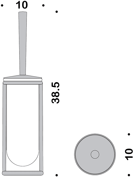 Colombo Luna B0106 Ёршик напольный