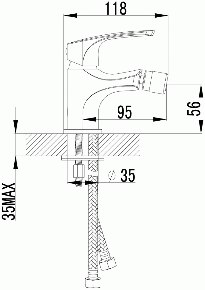 Lemark Plus Shape LM1708C Смеситель для биде