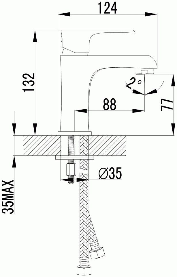 Lemark Plus Factor LM1606C Смеситель для раковины