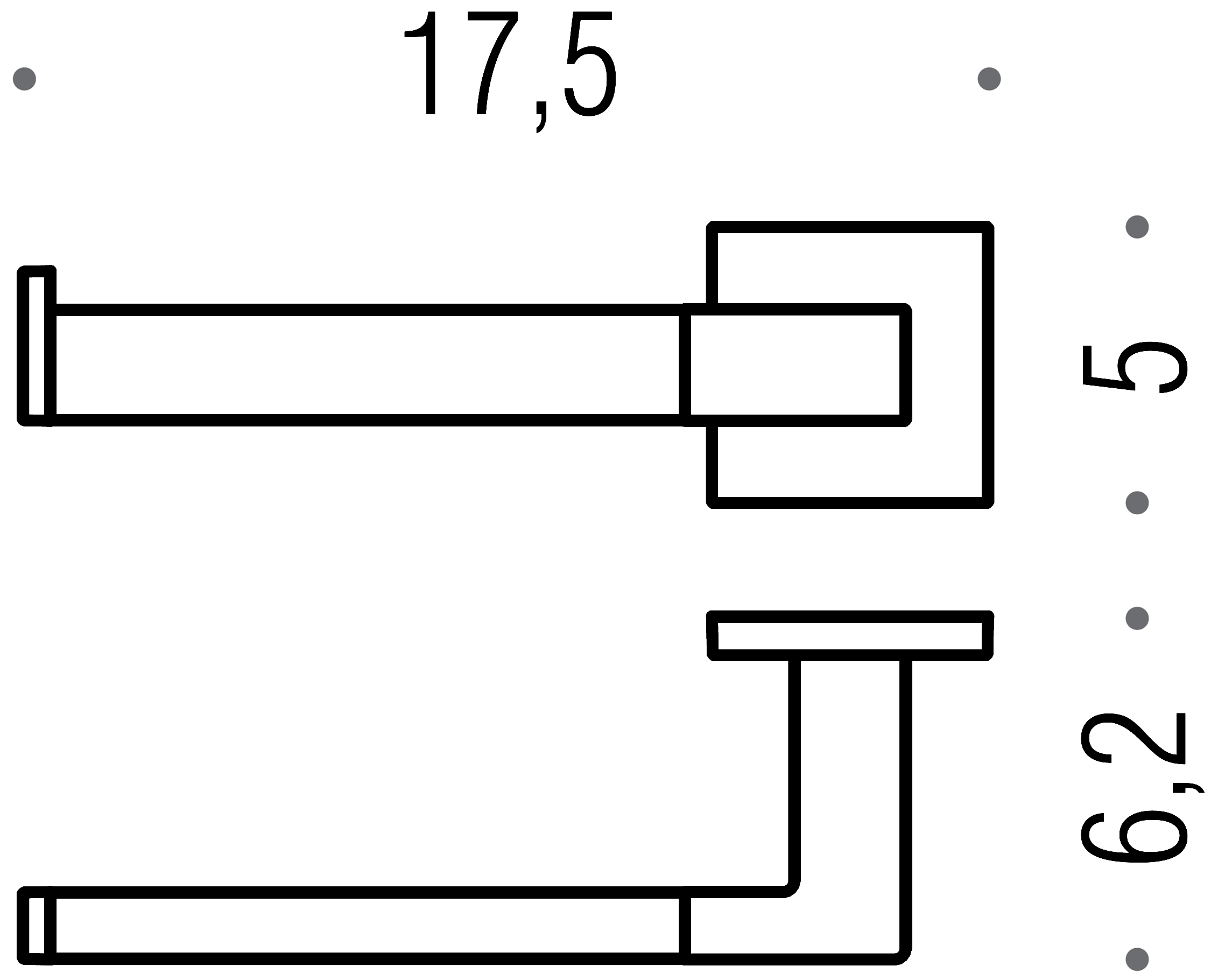 Colombo BasicQ B3708 SX Держатель туалетной бумаги (левый)