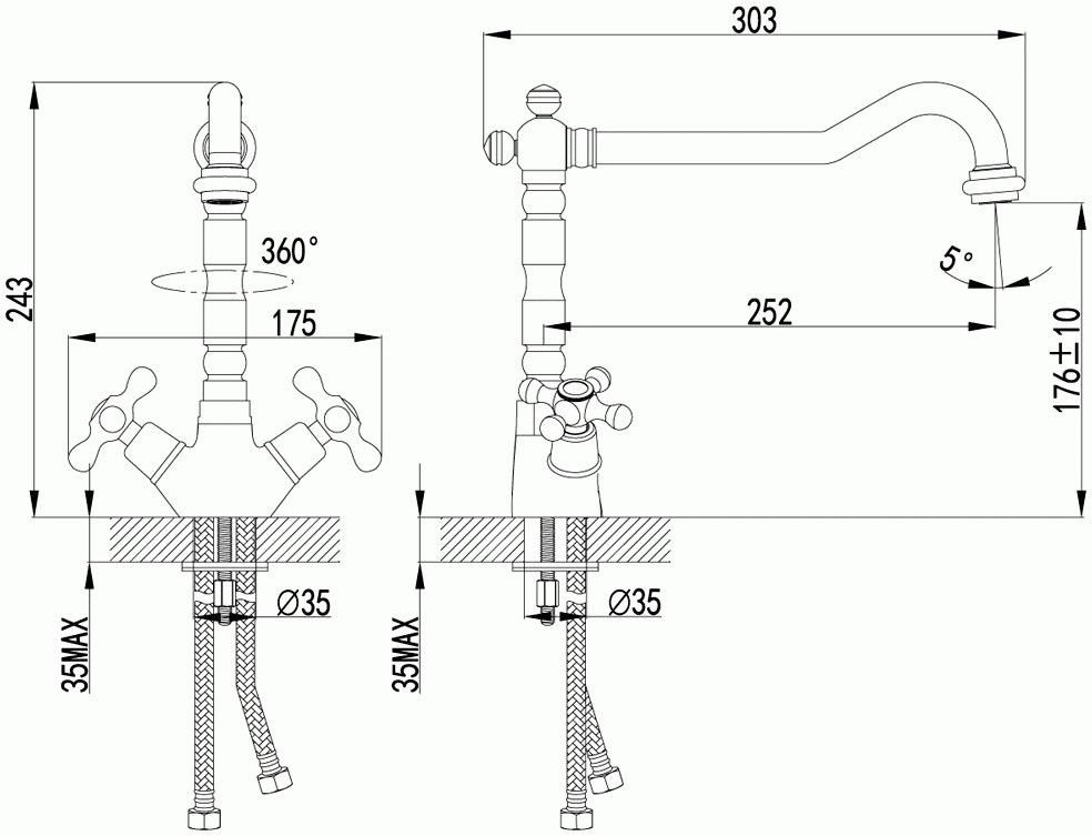 Lemark Standard LM2109C Смеситель для кухни