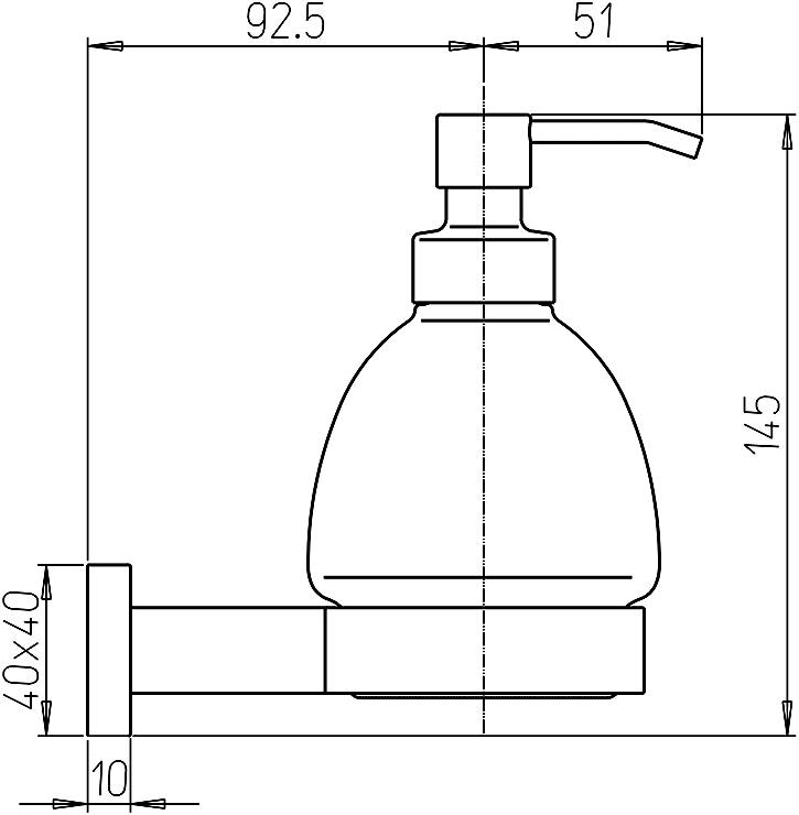 Paini DAX-R 84CR031BI Диспенсер для жидкого мыла