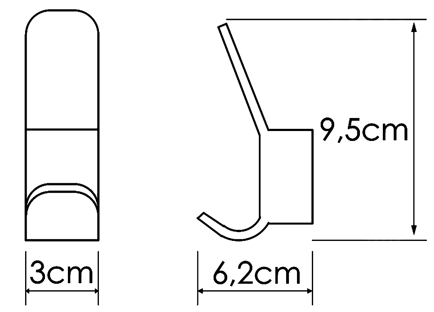 WasserKraft Leine K-5023 Крючок (хром)