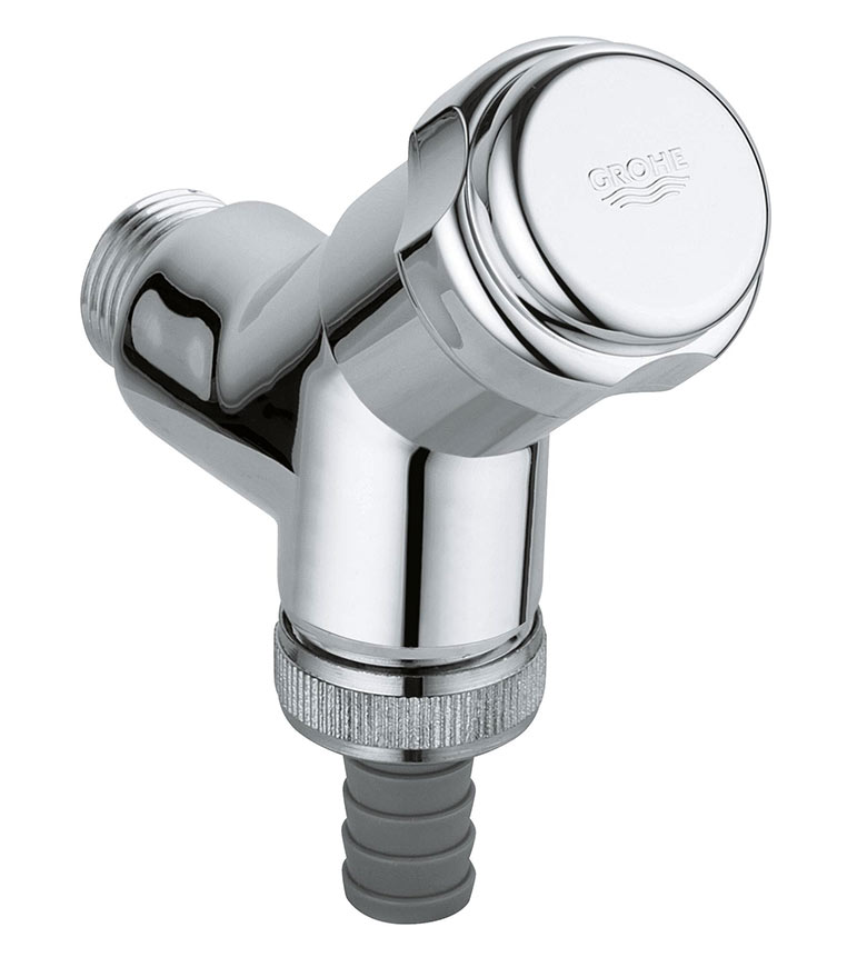 Grohe Eggemann 41010 000 Угловой вентиль 1/2"x3/4" со штуцером