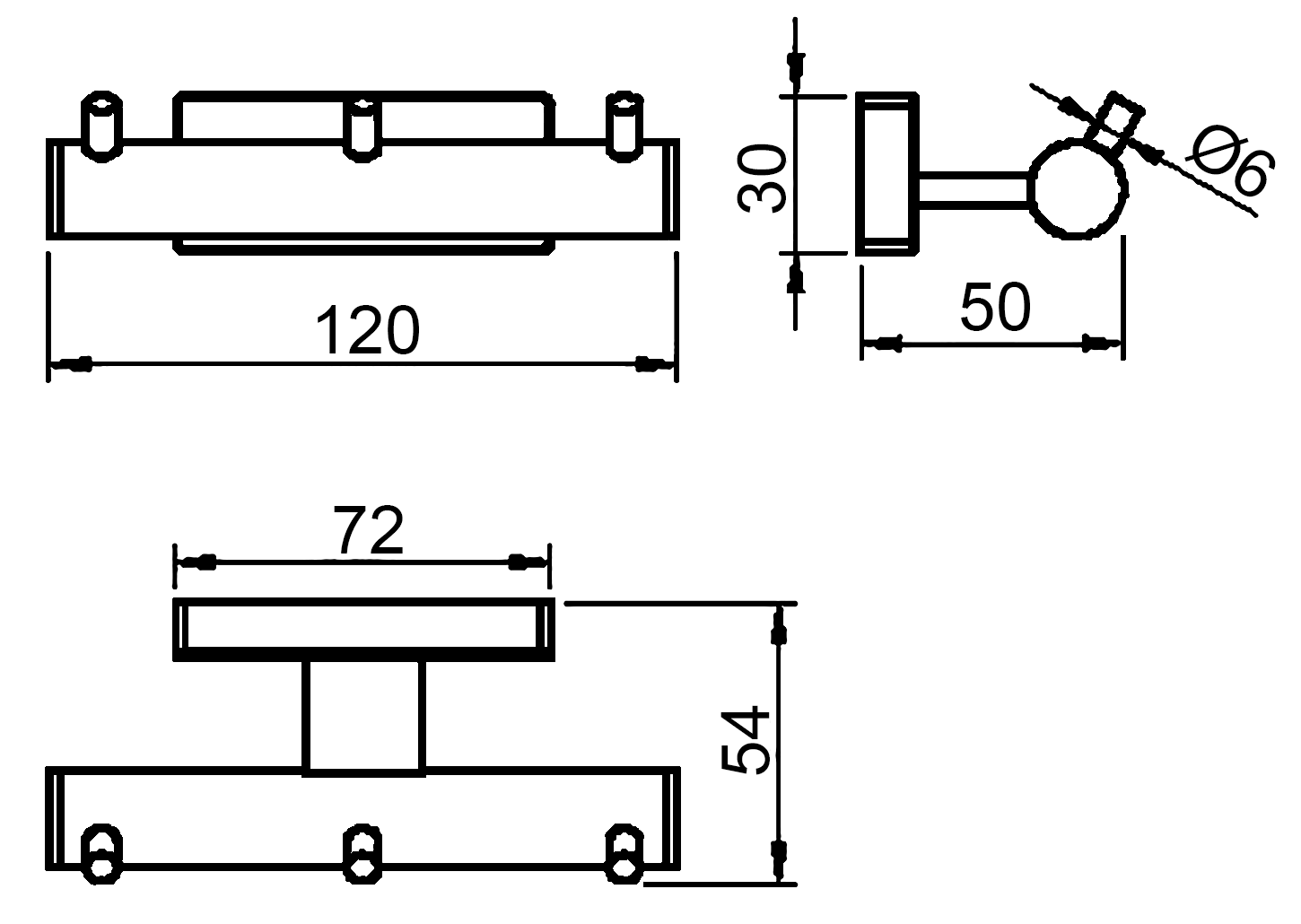 Langberger Alster 10933B Крючок тройной