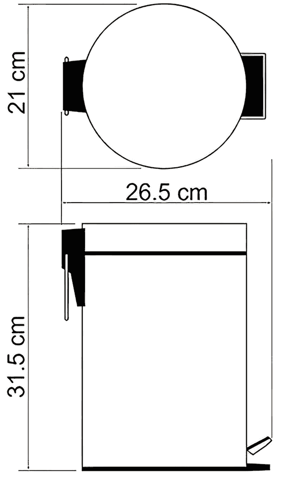 WasserKraft K-635BLACK Ведро 5л (чёрный)