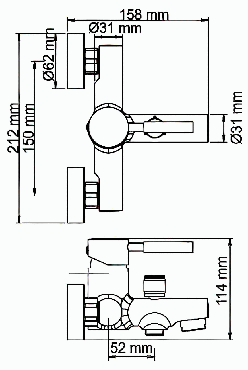 WasserKraft Main 4101 Смеситель для ванны