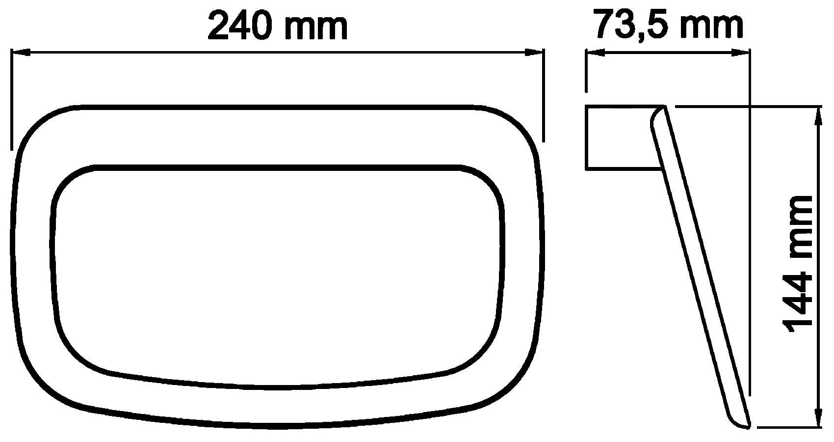 WasserKraft Elbe K-7260 Полотенцедержатель-кольцо (чёрный)