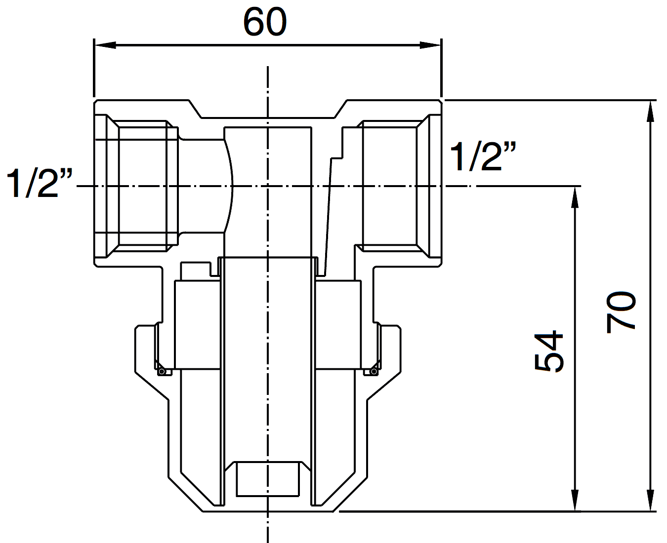 Remer 390 FF 1/2" Фильтр грубой очистки прямой (400 микрон)