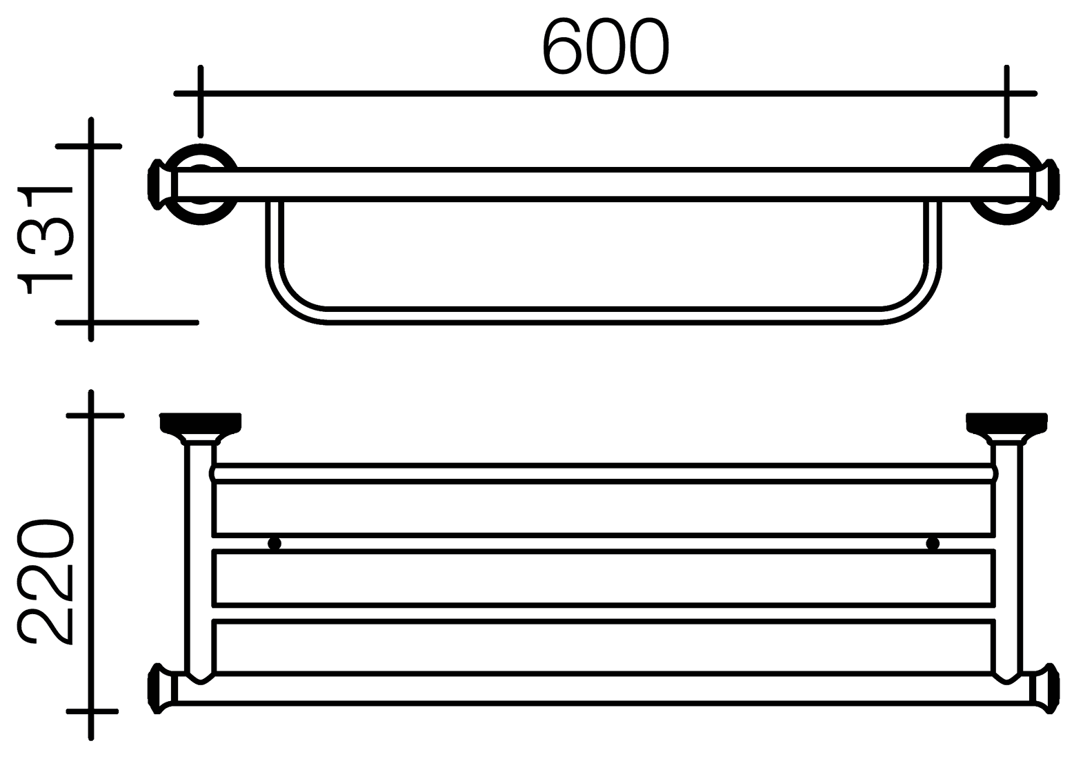 Schein Superior 7066042 Полка для полотенец