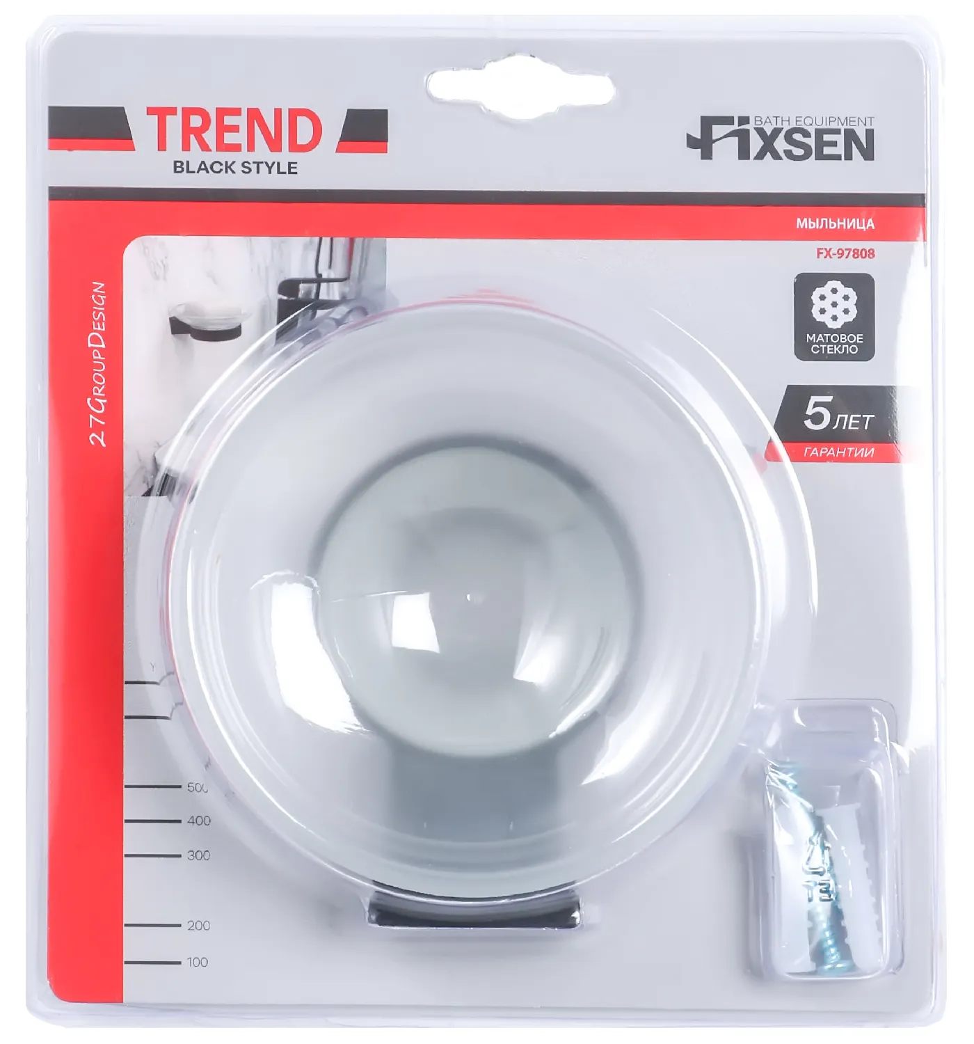 Fixsen Trend FX-97808 Мыльница настенная (чёрный)