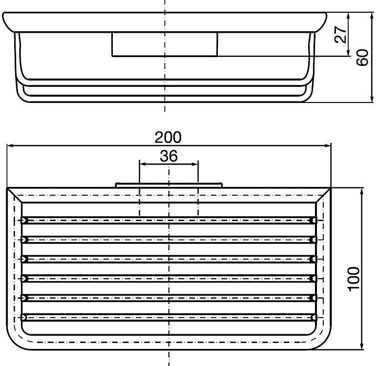 EMCO System2 3545 001 04 Полочка-решётка 20 см