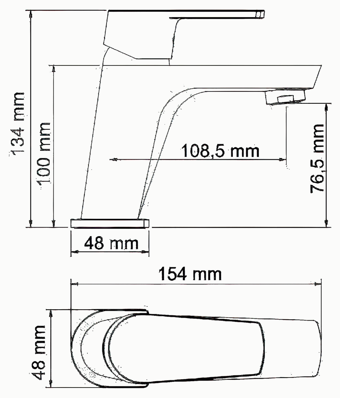 WasserKraft Dill 6103 Смеситель для раковины