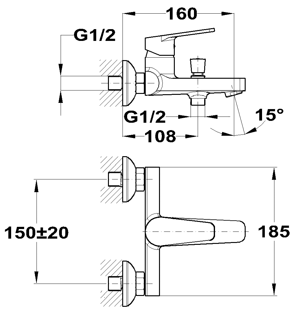 Mofem Zenit 151-1951-00 Смеситель для ванны