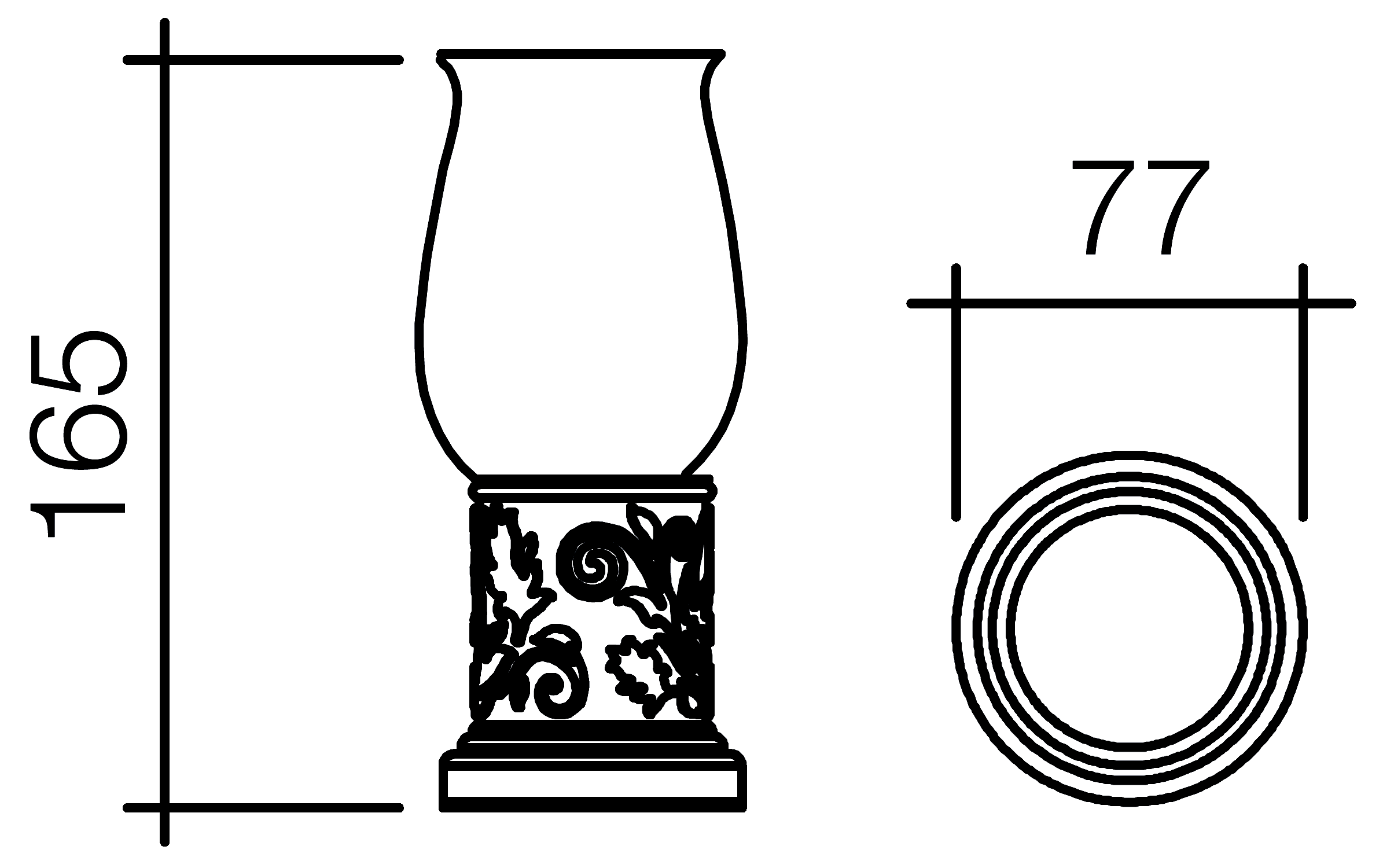 Schein Carving 7065013 Стакан настольный (керамика)
