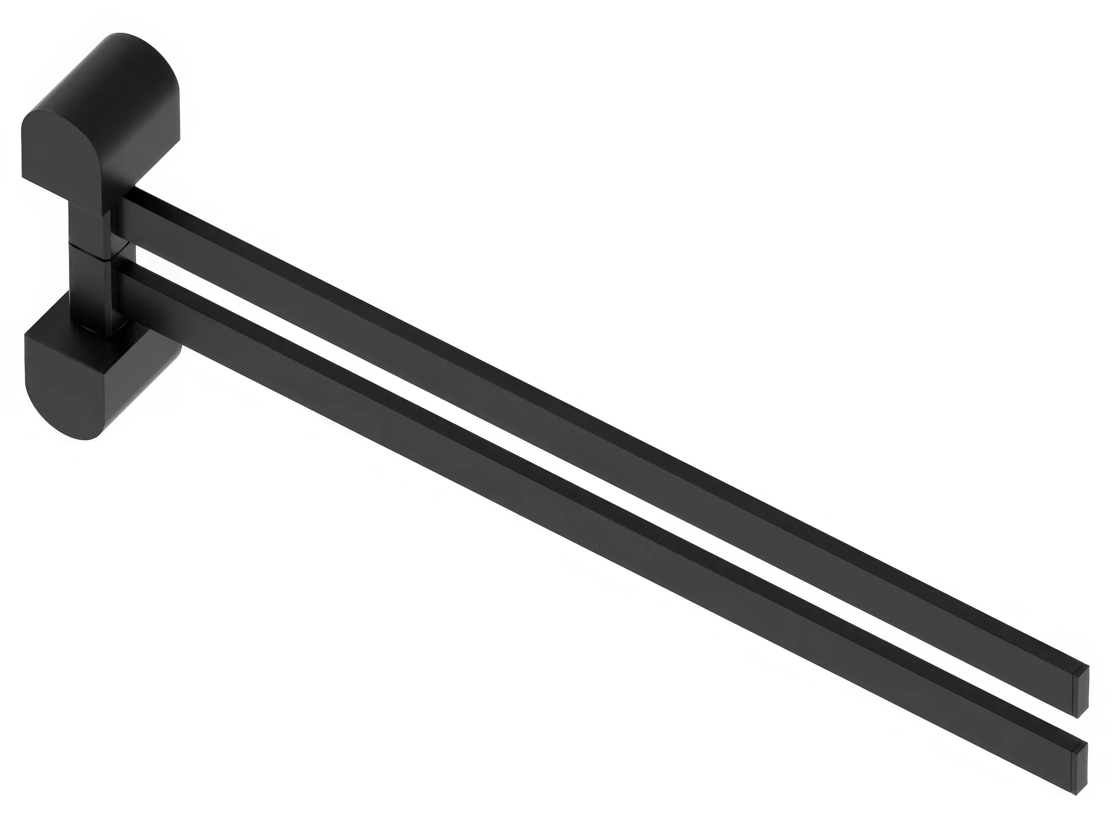 ArtWelle Schwarz 7731 Полотенцедержатель двойной поворотный (чёрный)