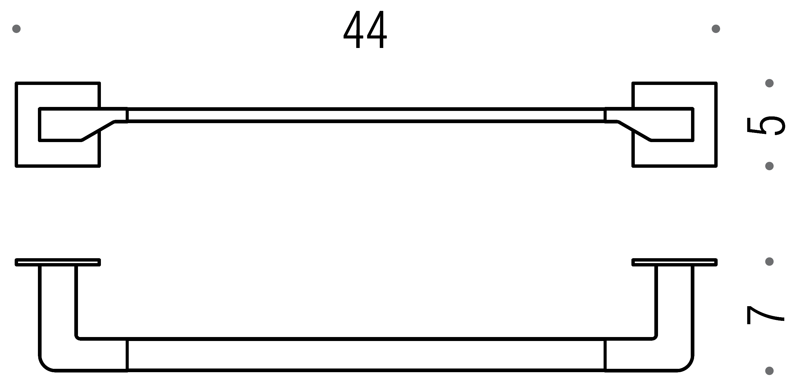 Colombo Forever B2909 Полотенцедержатель 44 см