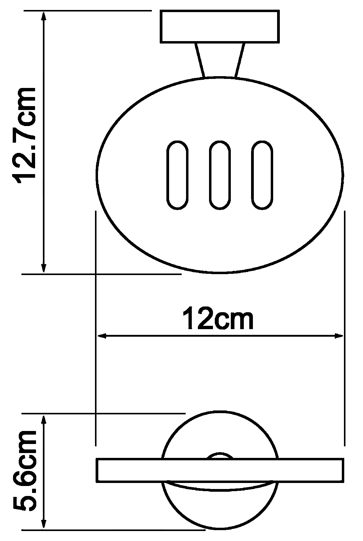 WasserKraft Isen K-4069 Мыльница настенная металлическая