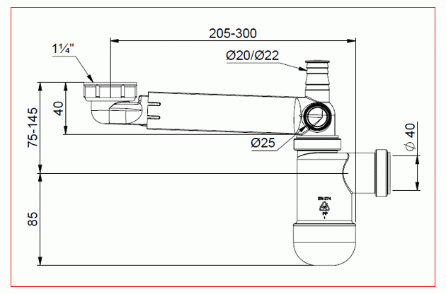 Prevex Preloc PR4-N4NNA-003 Сифон для раковины эконом