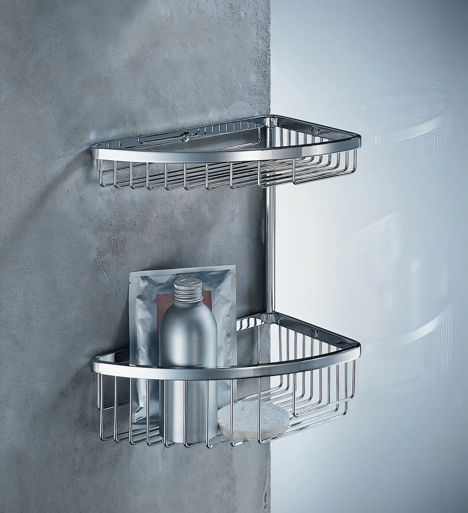 Colombo Angolari B9612 Полочка-решётка угловая двухъярусная 245x150