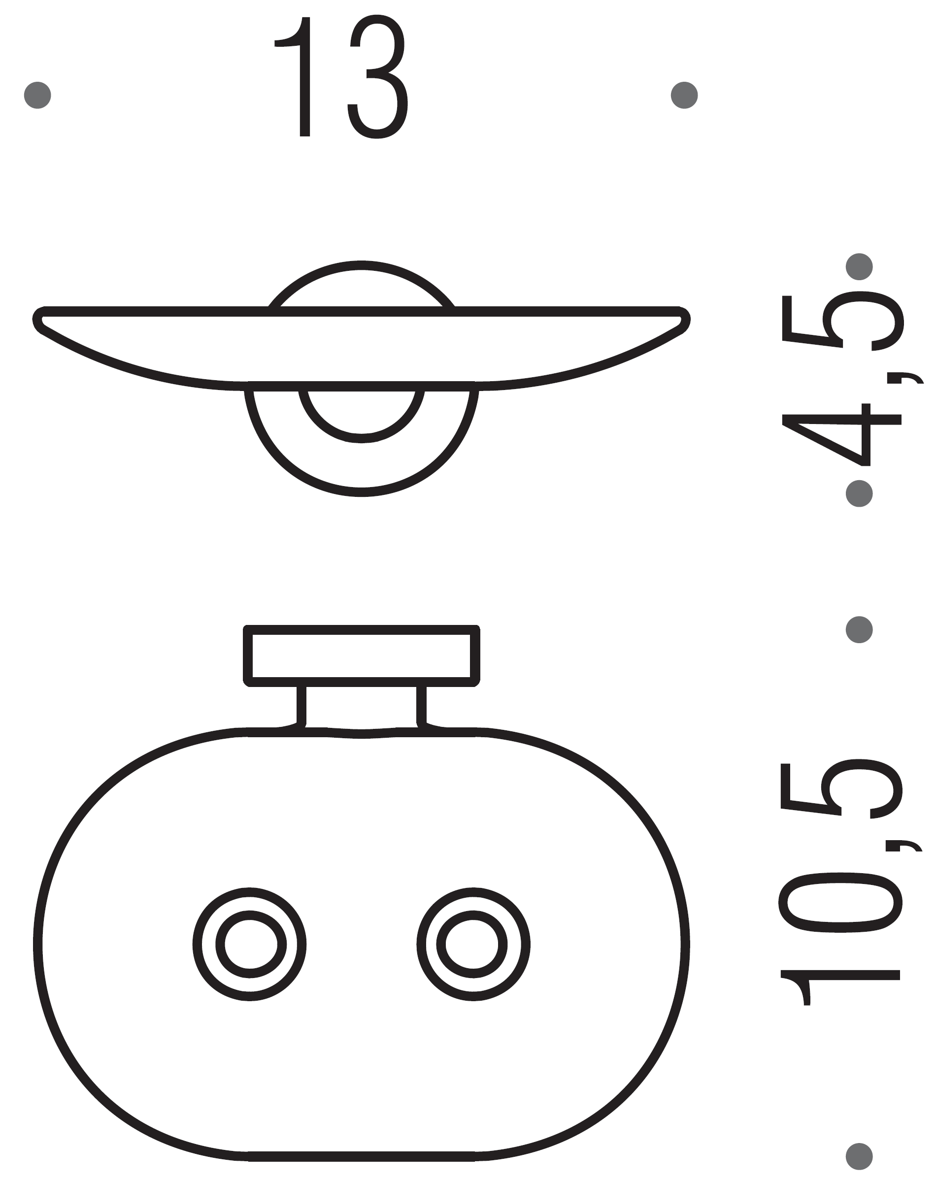 Colombo Basic B2781 Мыльница настенная (металл)