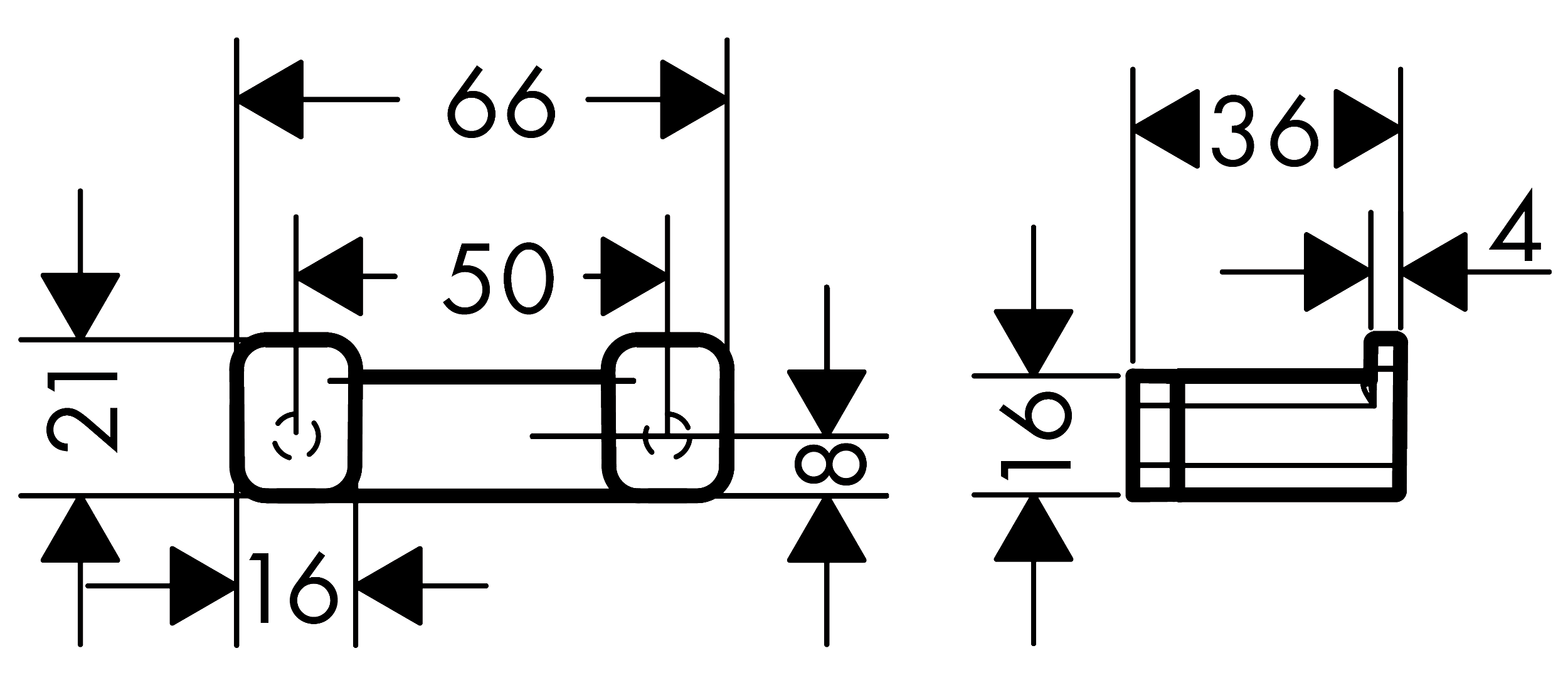 Hansgrohe AddStoris Q 41755 000 Крючок двойной (хром)