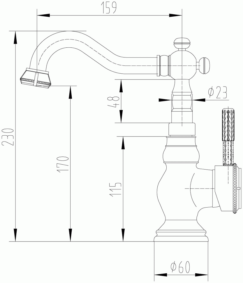 Lemark Jasmine LM6644B Смеситель для раковины