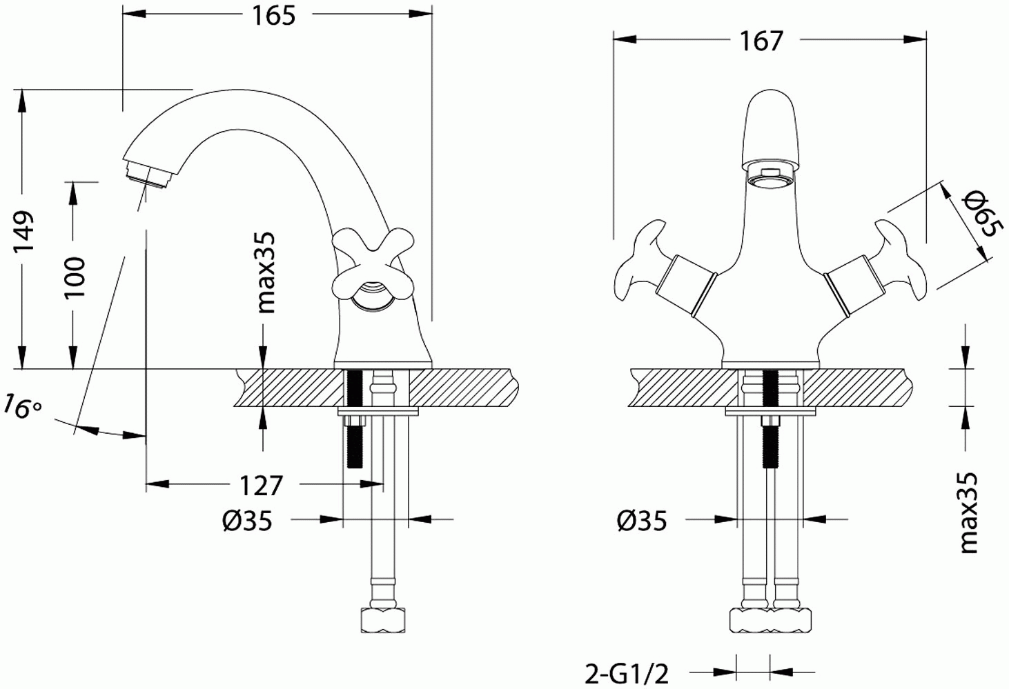 Lemark Flora LM0106C Смеситель для раковины