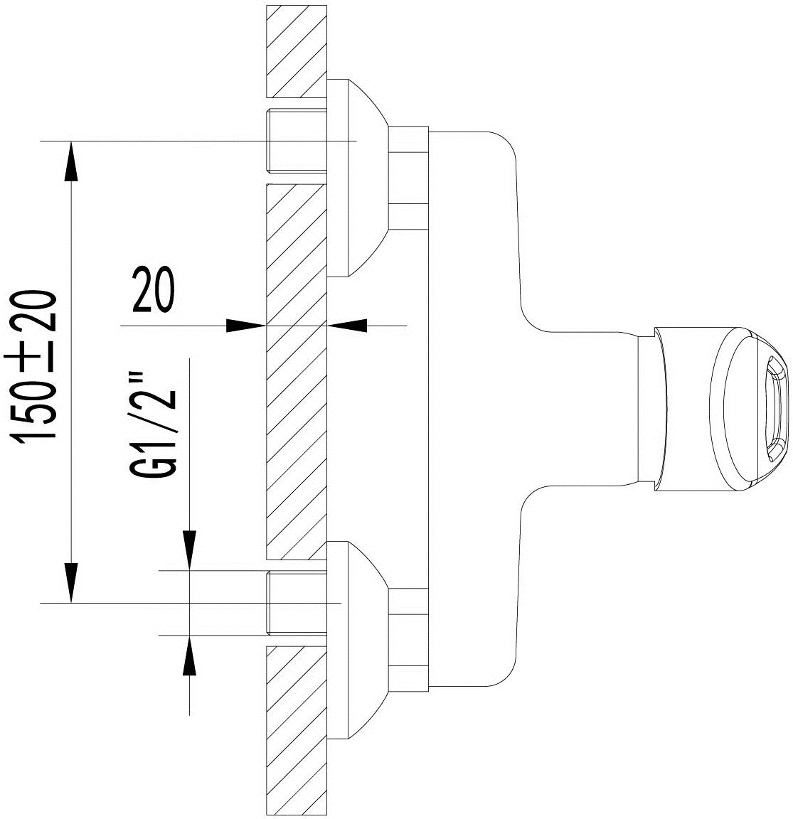 Lemark Luna LM4103C Смеситель для душа