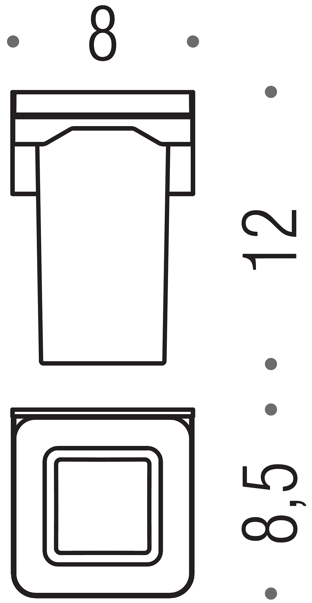 Colombo Forever B2902 Стакан настенный