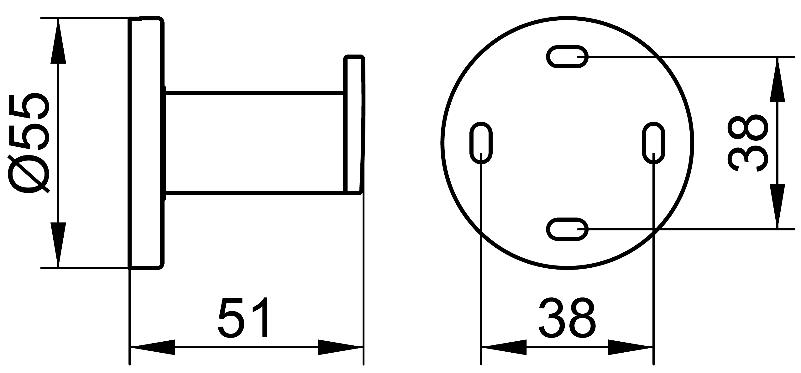 KEUCO Plan 14914 370000 Крючок (чёрный)