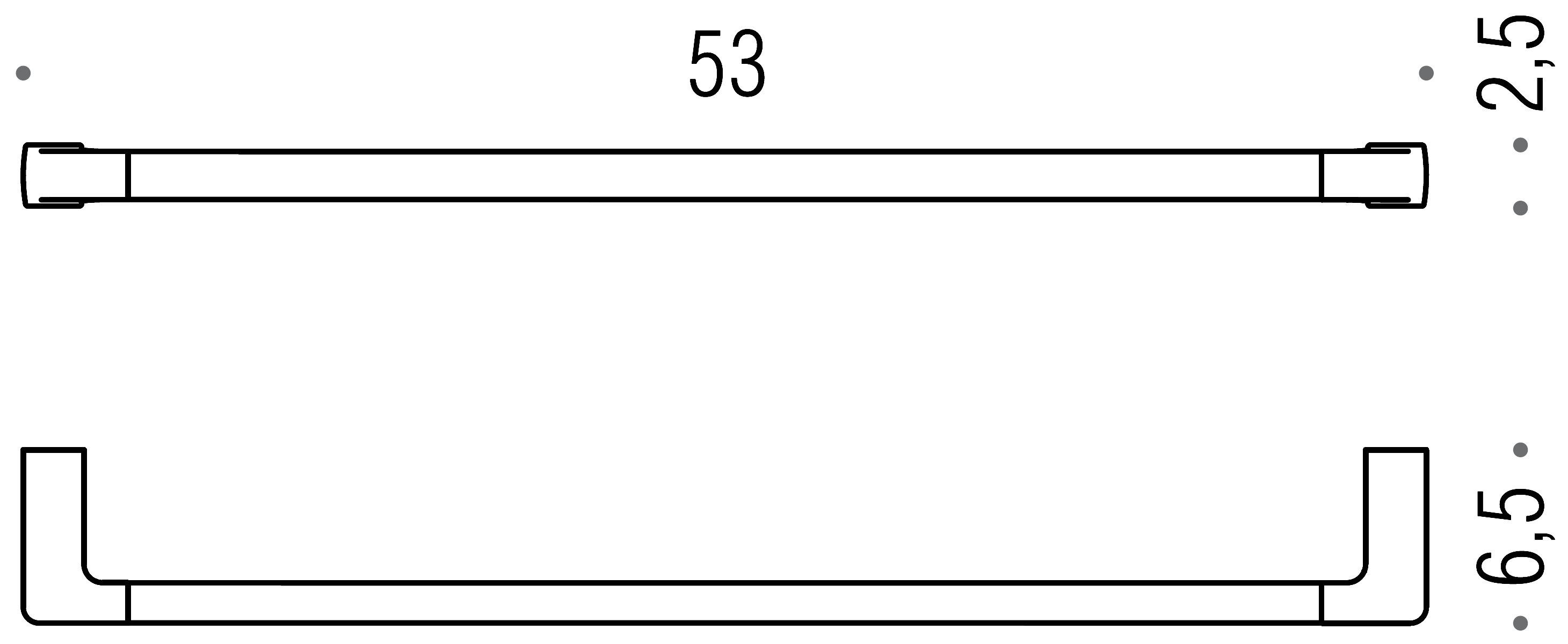 Colombo lulu B6210 HPS Полотенцедержатель 53 см (золото)
