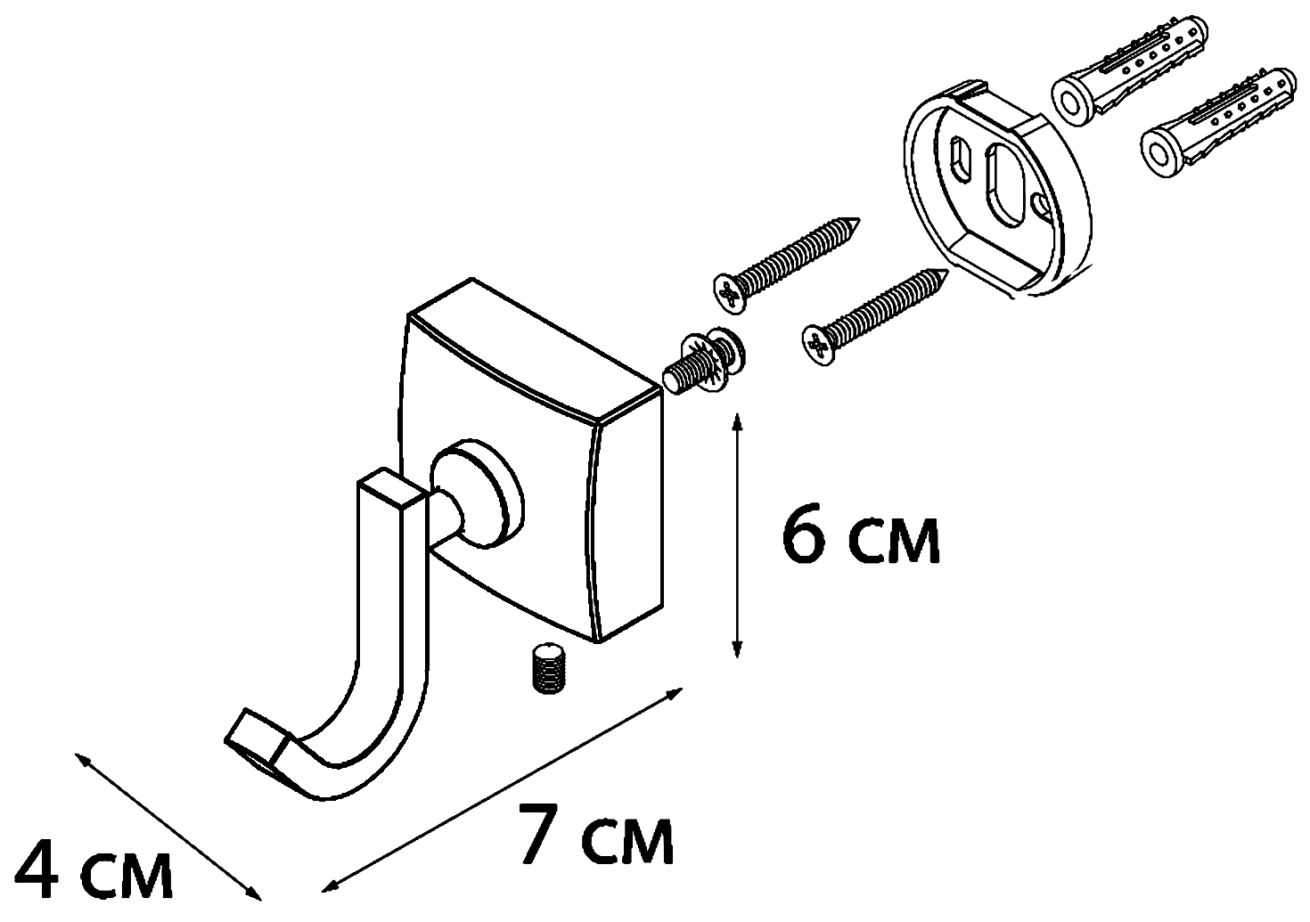 Fixsen Kvadro FX-61305 Крючок