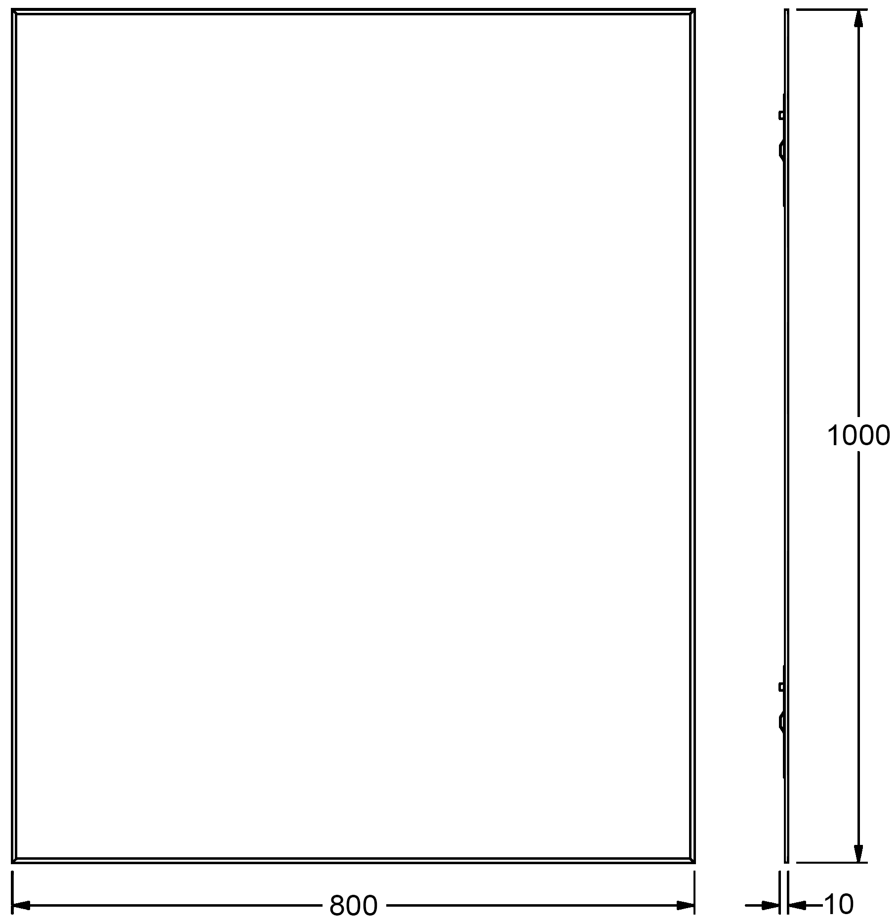 Evoform Standard BY0234 Зеркало 80x100 с фацетом 5 мм