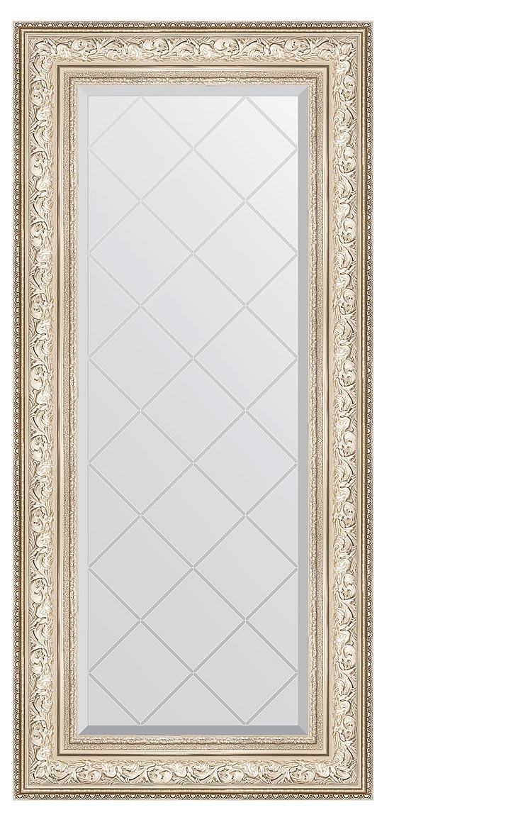 Evoform Exclusive-G BY4082 Зеркало с гравировкой в багетной раме 60x130