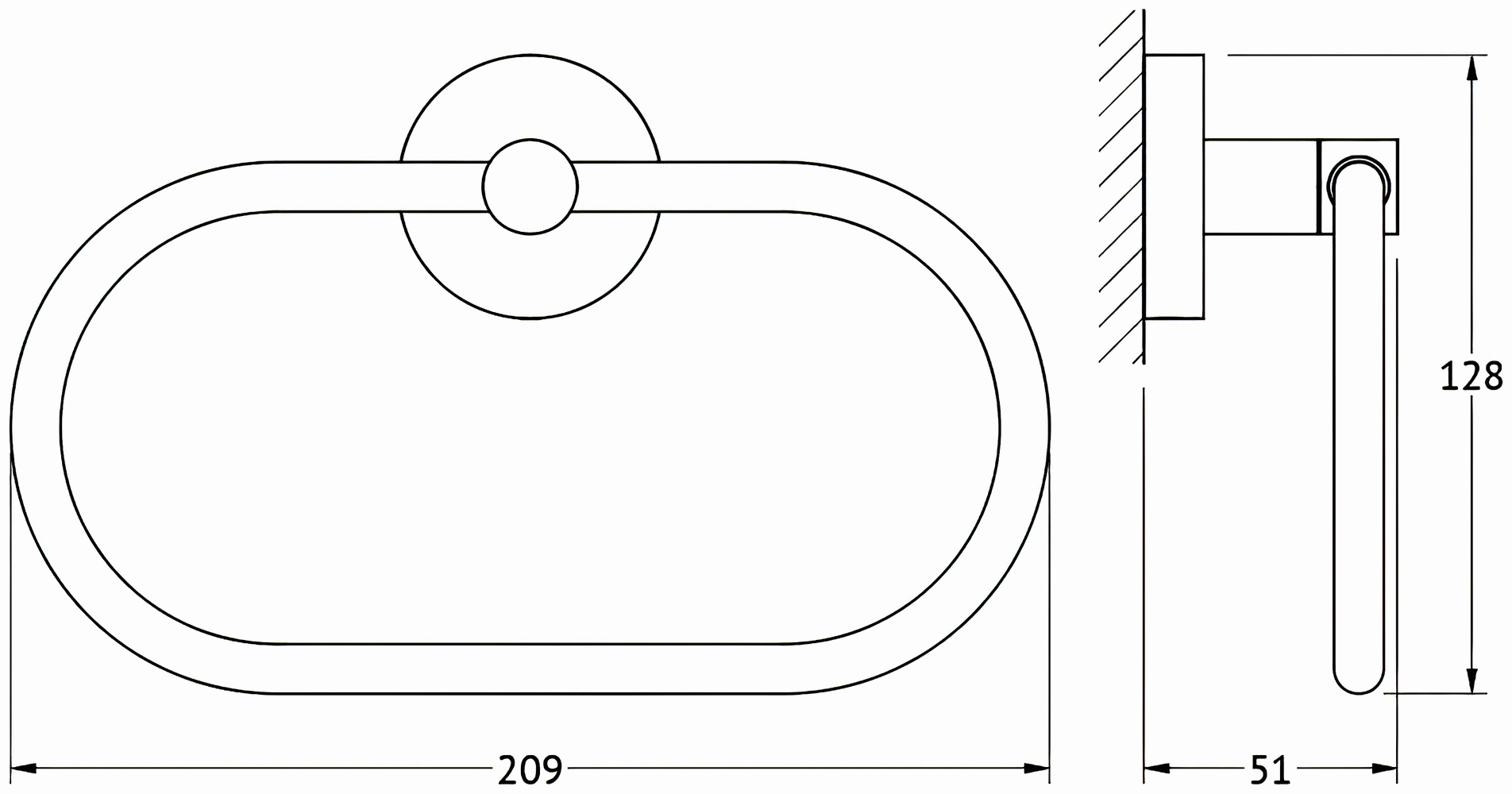 ArtWelle Harmonie HAR022 Полотенцедержатель-кольцо