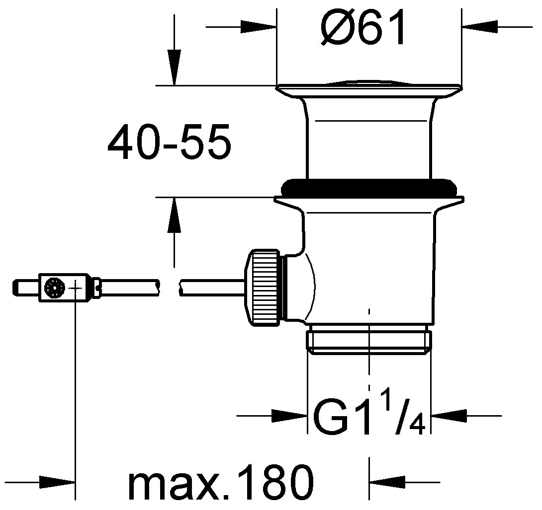 Grohe 28915 000 Сливной гарнитур 1-1/4"