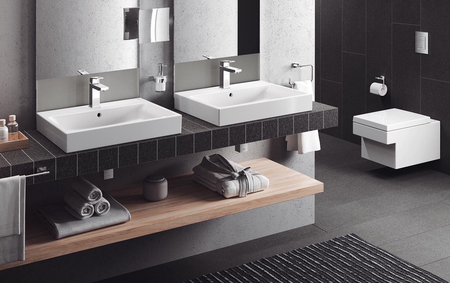 Grohe Cube Ceramic 39477 00H Раковина свободностоящая 600x490