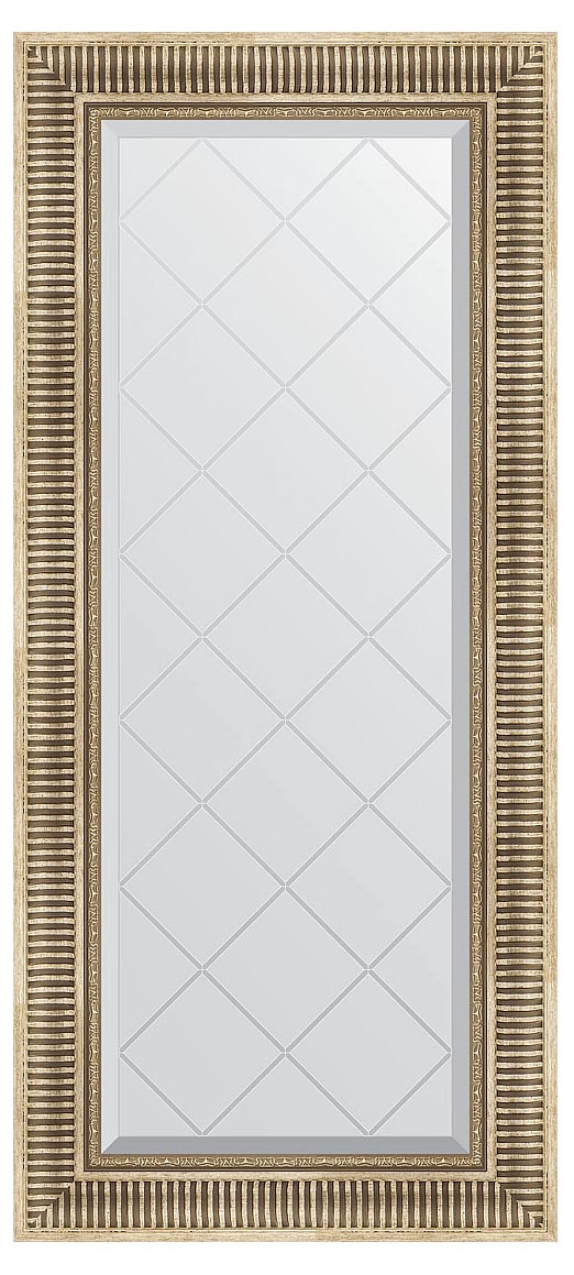 Evoform Exclusive-G BY4067 Зеркало с гравировкой в багетной раме 57x127