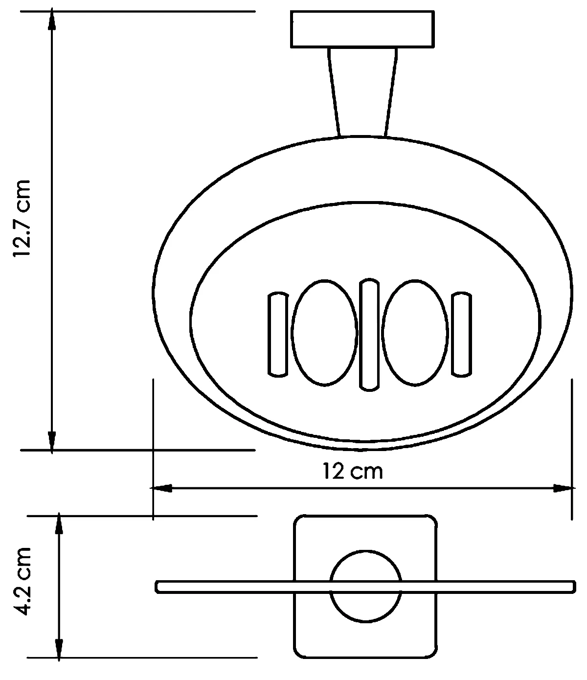 WasserKraft Lippe K-6529 Мыльница настенная (стекло)