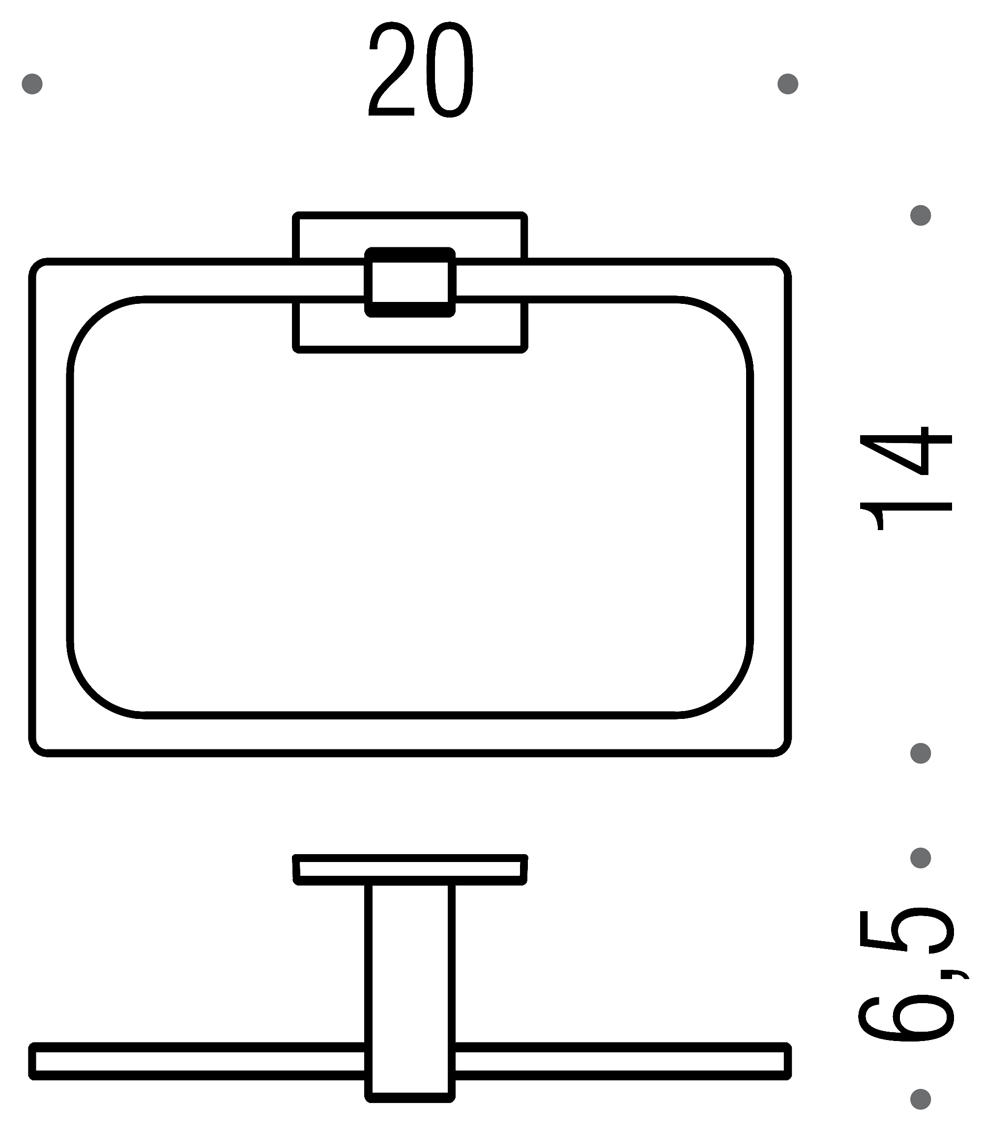 Colombo Look B1631 BM Полотенцедержатель-кольцо (белый)