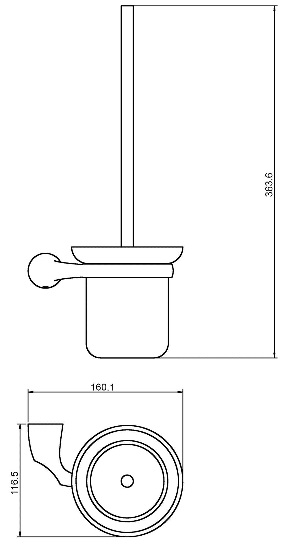 RUSH Devon DE75710 Ёршик настенный