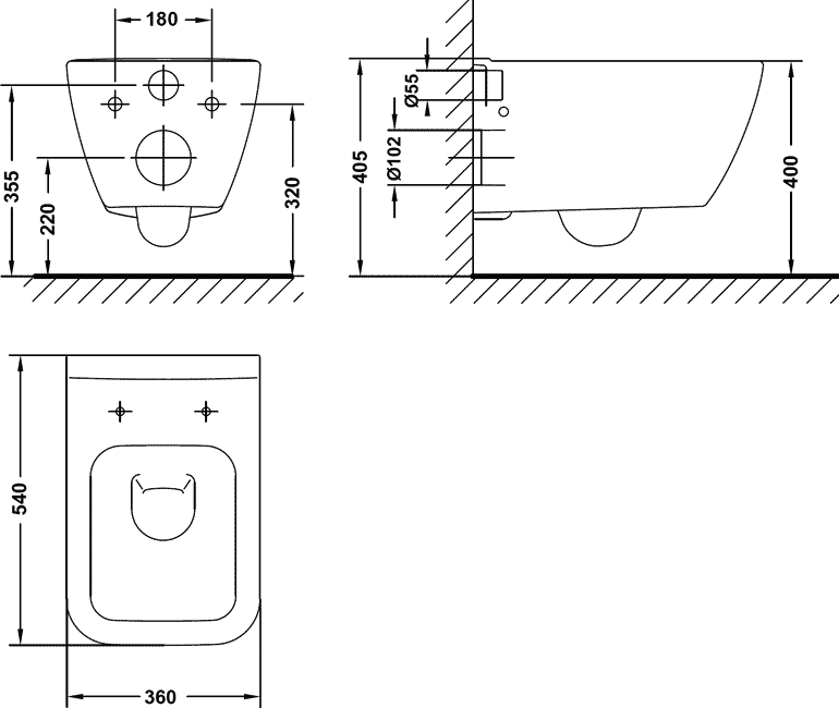 Gala Emma Square 27172/51641  Унитаз подвесной с сидением и крышкой SoftClose