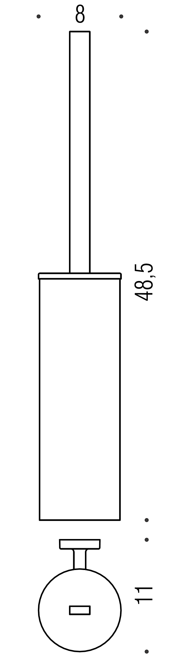 Colombo Nordic B5207 Ёршик настенный
