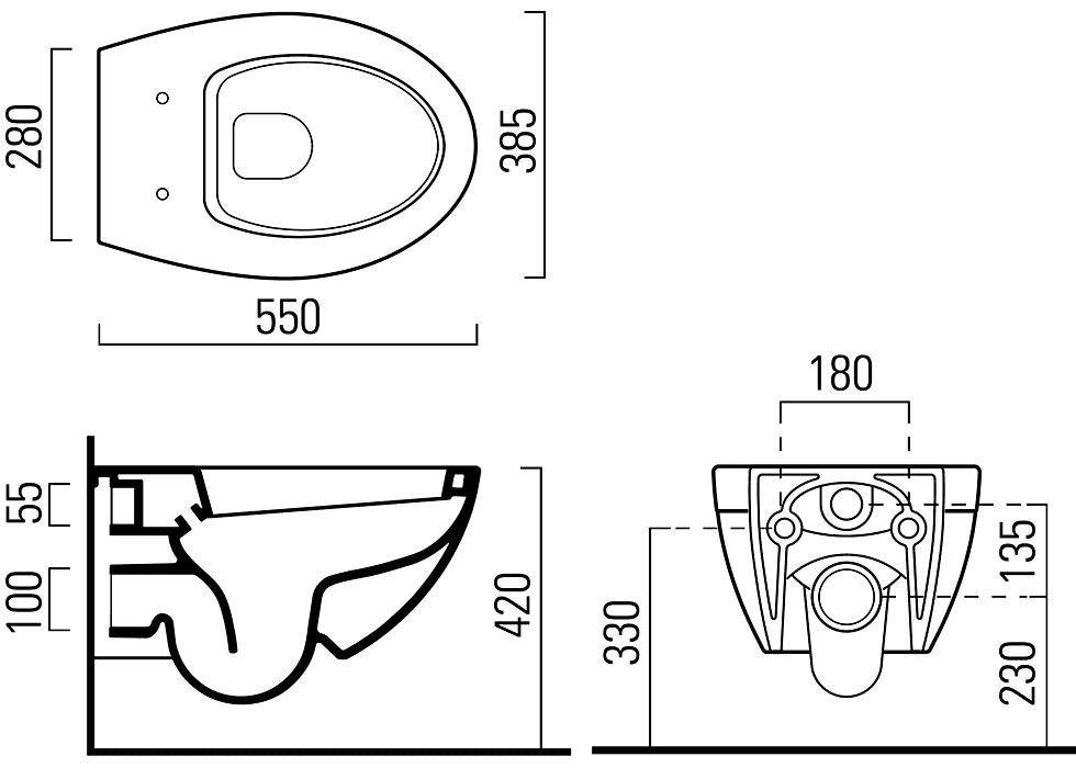 GSI Modo 771211/MS75C11  Унитаз подвесной с крышкой SoftClose