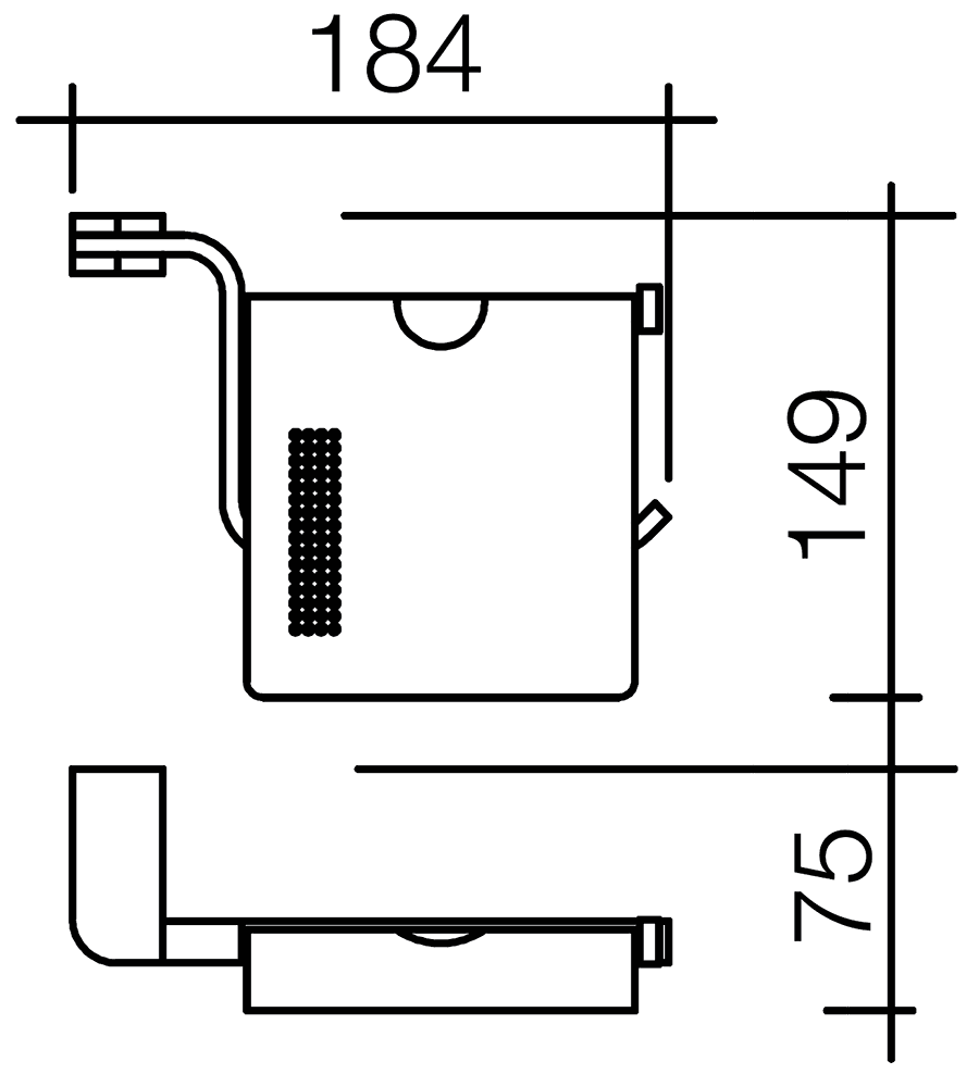 Schein Allom 226B-2 Держатель туалетной бумаги с крышкой