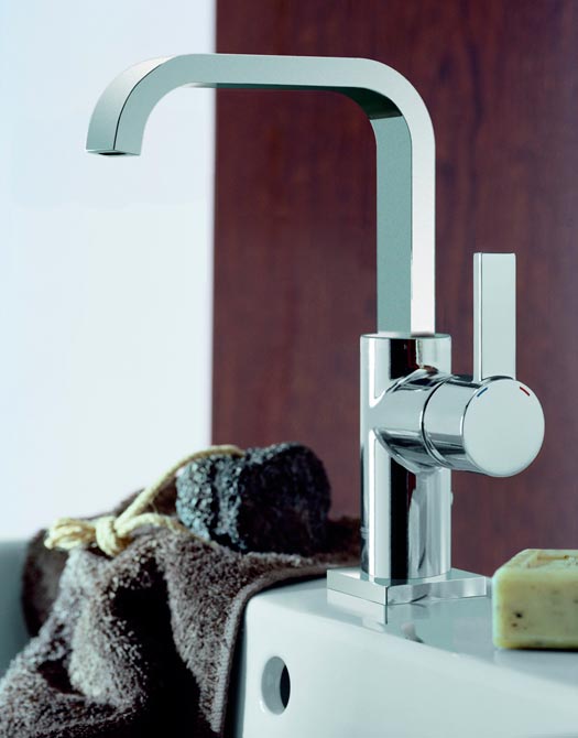 Grohe Allure 32146 000  Смеситель для раковины с донным клапаном (U-излив)