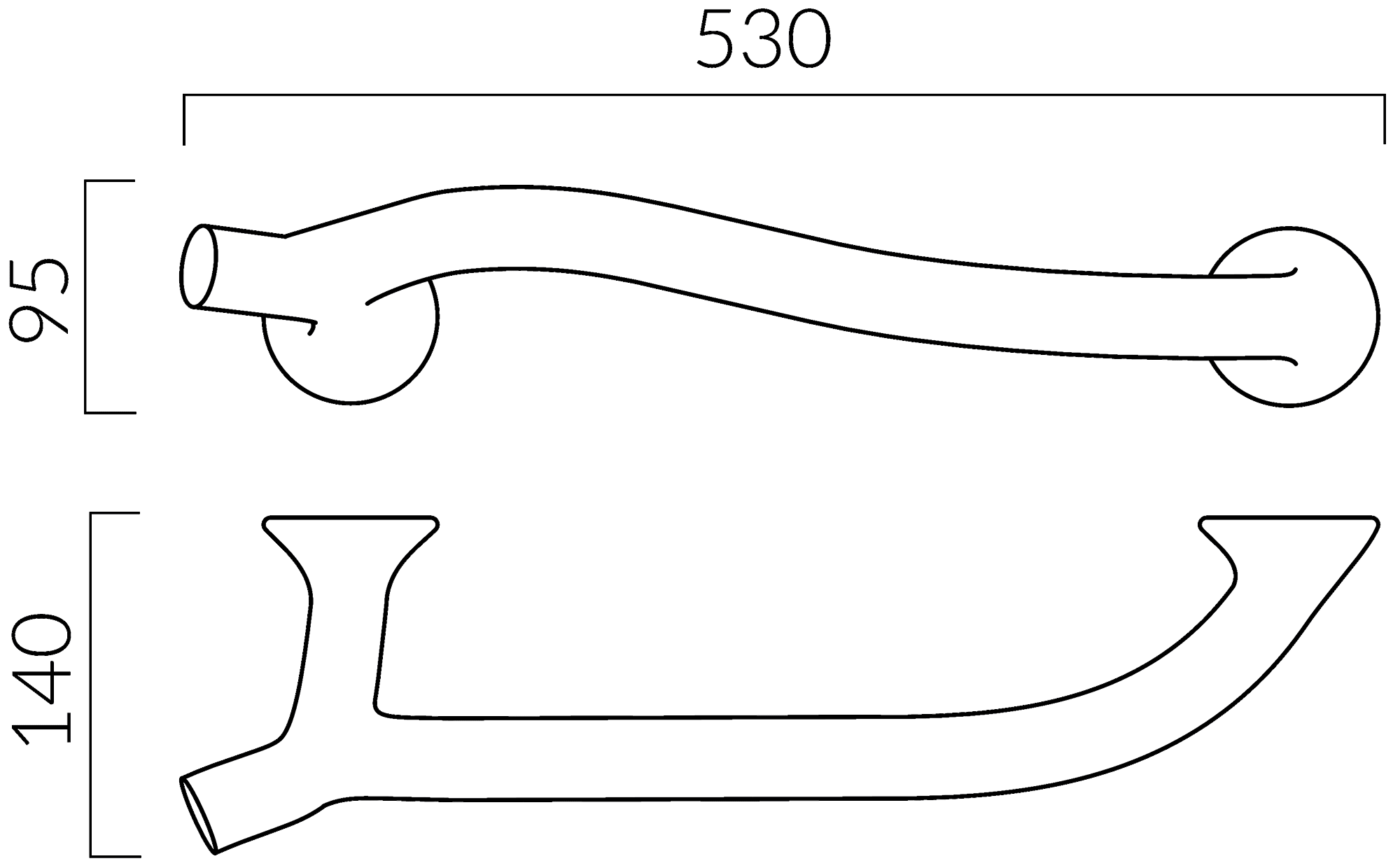 Galassia MEG11 5425 Полотенцедержатель 53 см