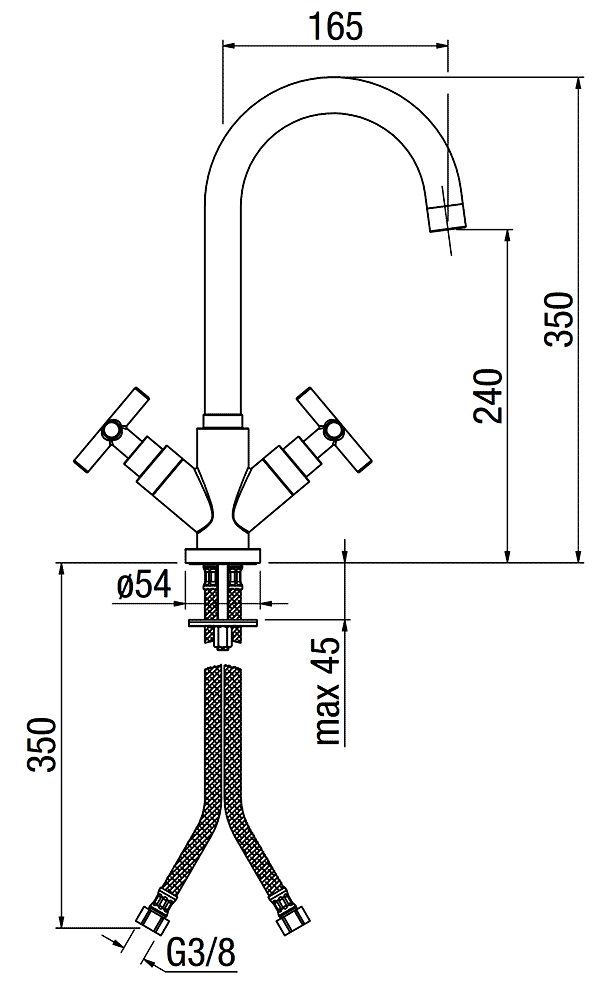 Nobili Spring SP57113  Смеситель кухонный